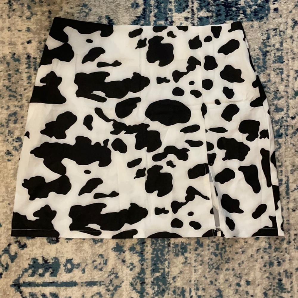 Cow Print Skirt